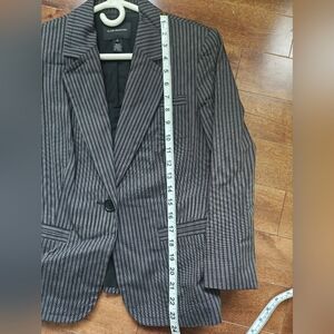 Club Monaco Grey Black Pinstripe Blazer